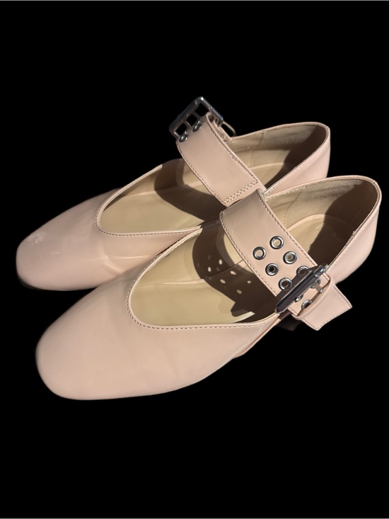 Joe Fresh Shoes - Joe Fresh Women’s Size 7 Nude Patent Mary Jane Ballet Flats with Buckle Strap.